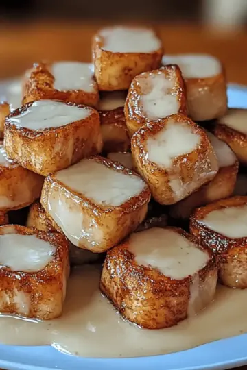 Cinnamon Roll French Toast Bites
