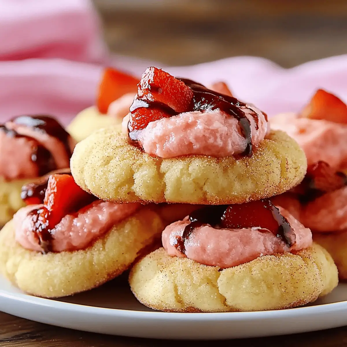 Strawberry Kiss Cookies