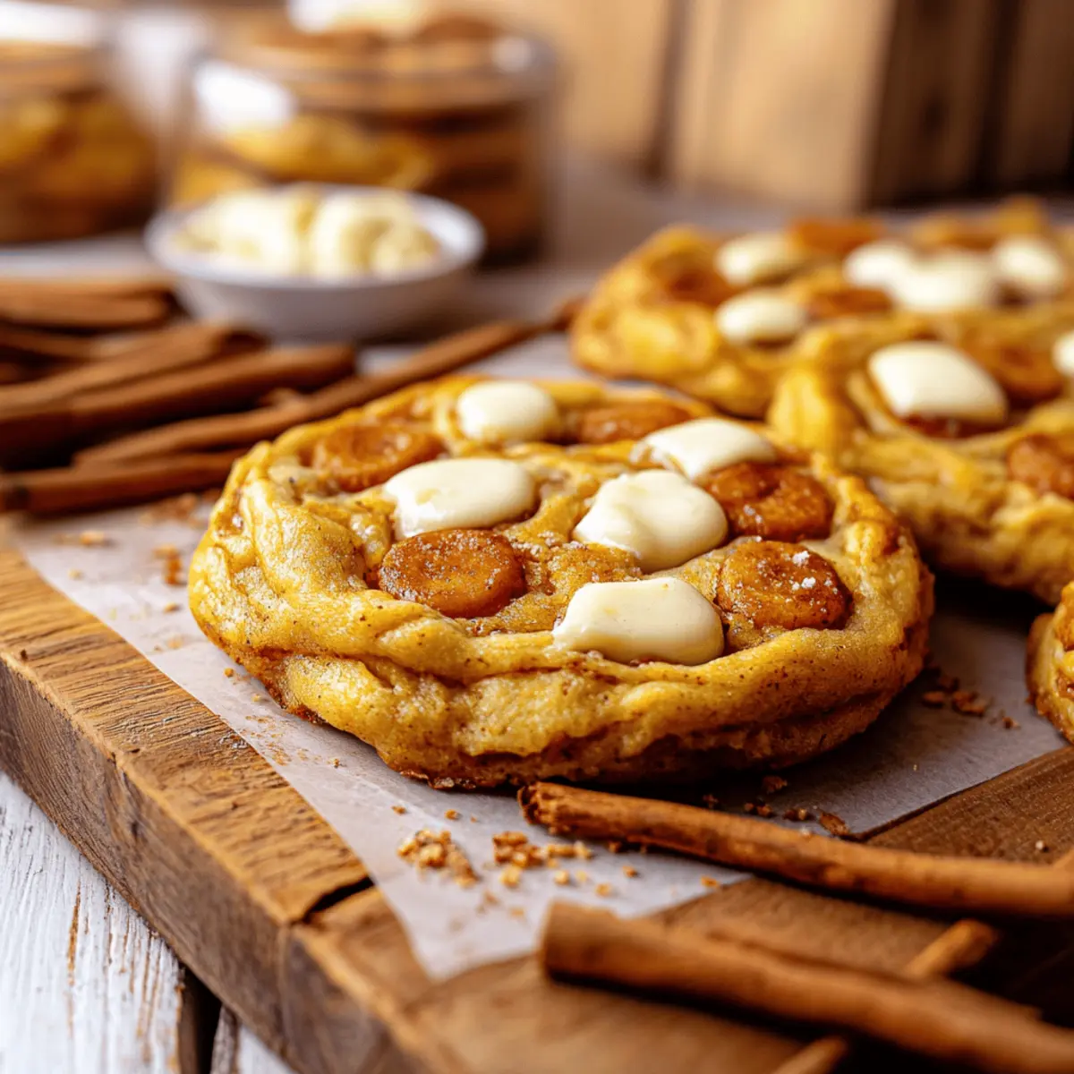 Pumpkin White Chocolate Chip Cookies