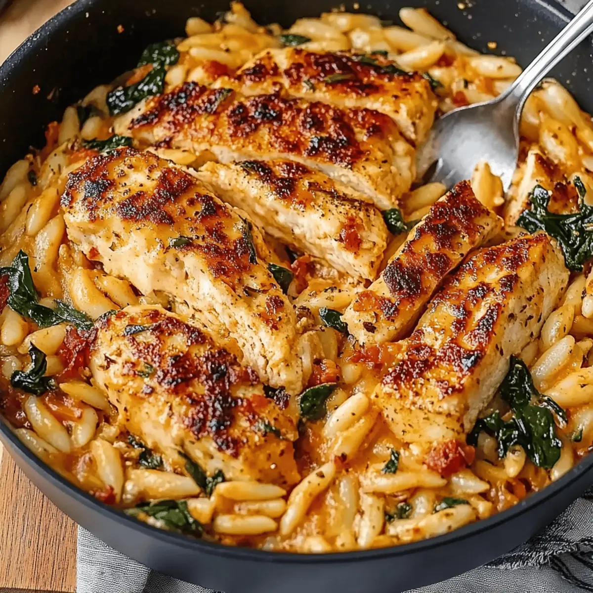 Creamy Sun-Dried Tomato Chicken Orzo