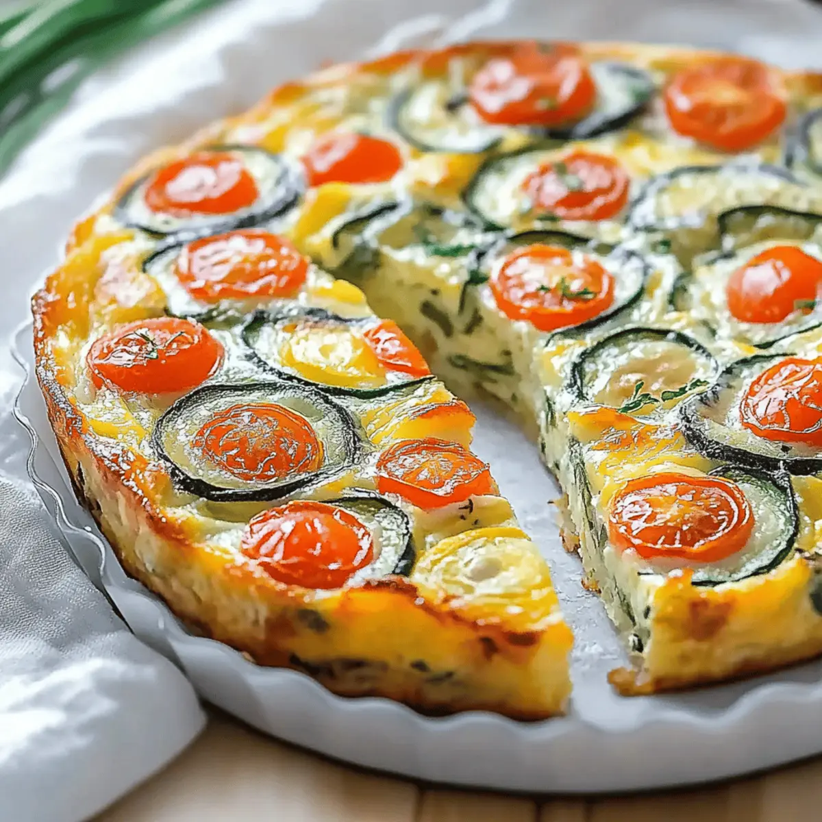 Herb-Infused Crustless Zucchini Quiche