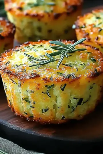 Crispy Parmesan Zucchini Muffins