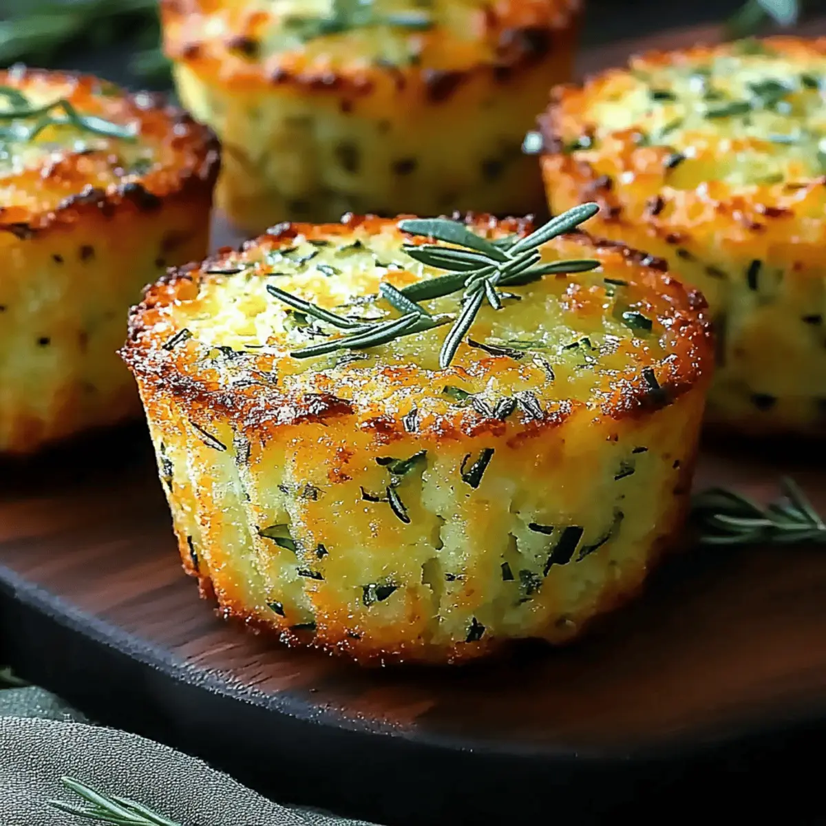 Crispy Parmesan Zucchini Muffins