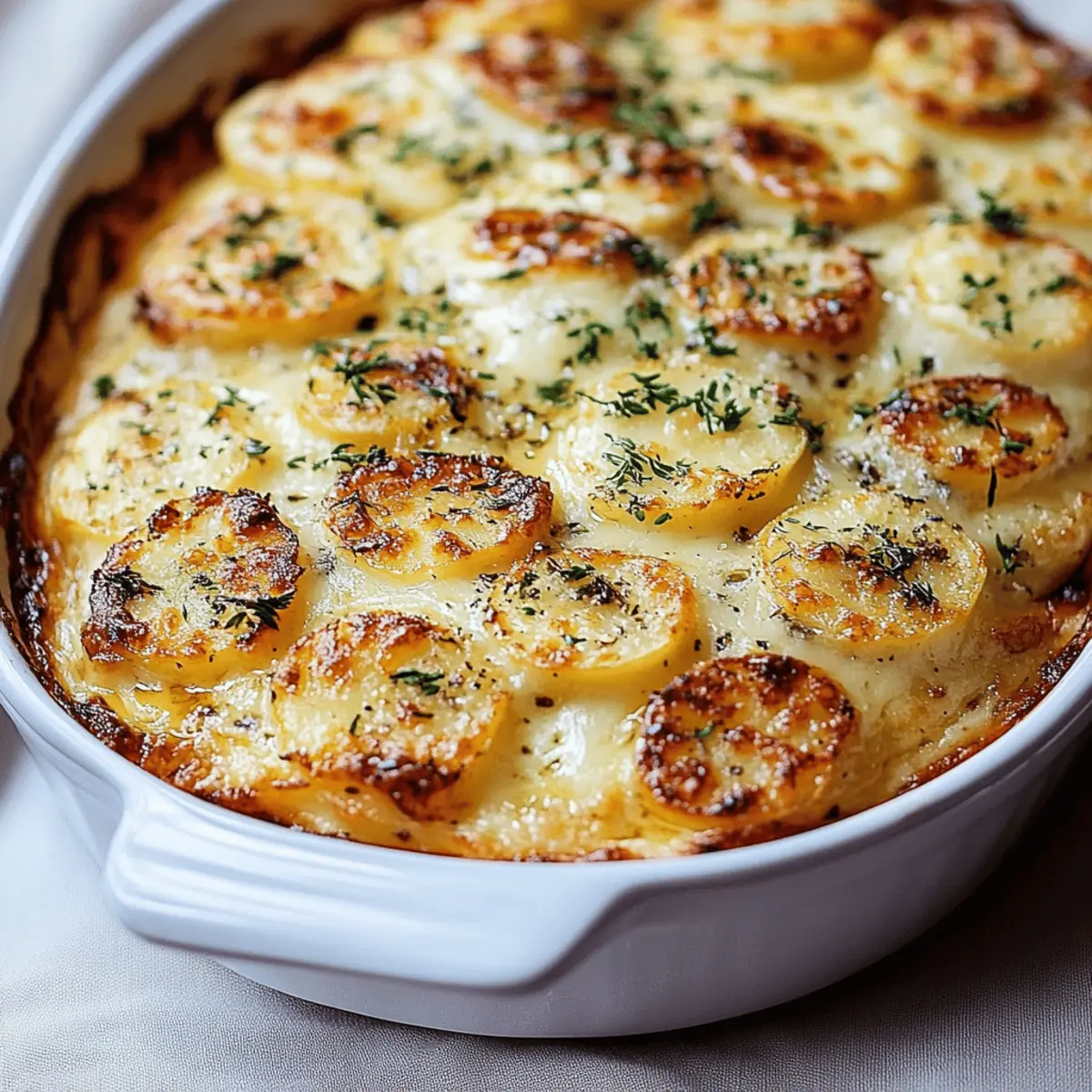 Cheesy Garlic Scalloped Potatoes