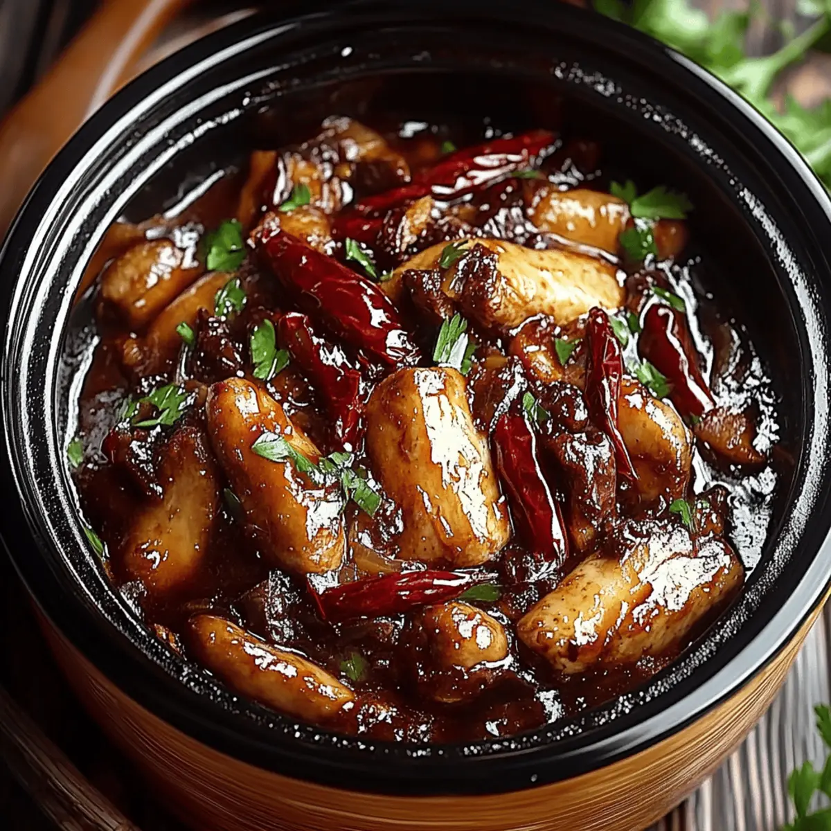 Crock Pot Bourbon Chicken