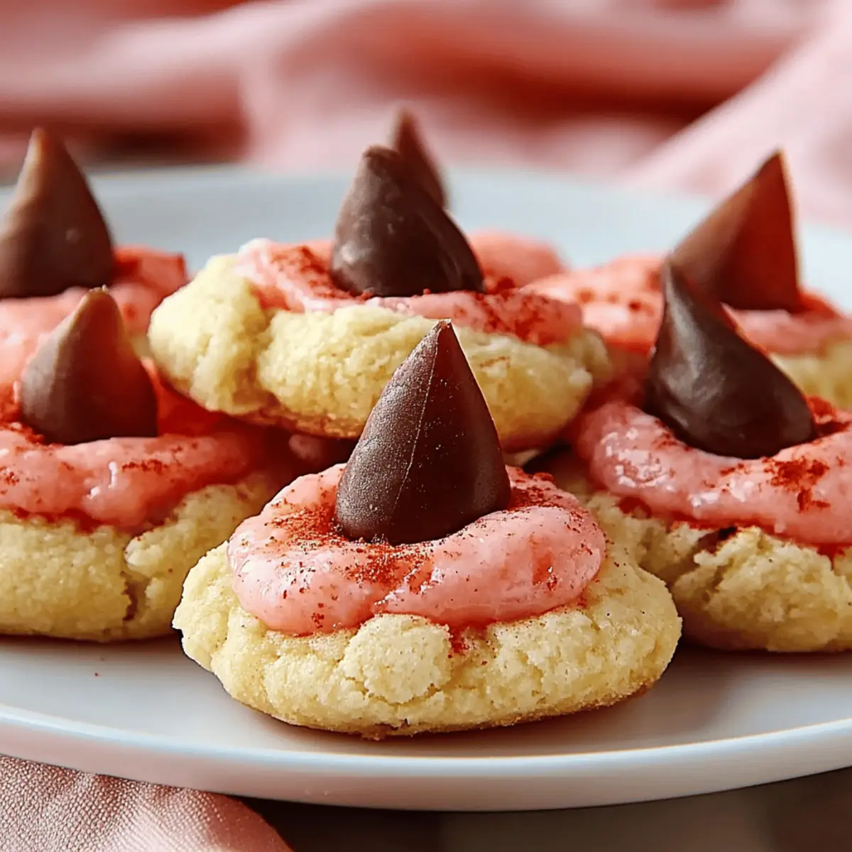 Strawberry Kiss Cookies