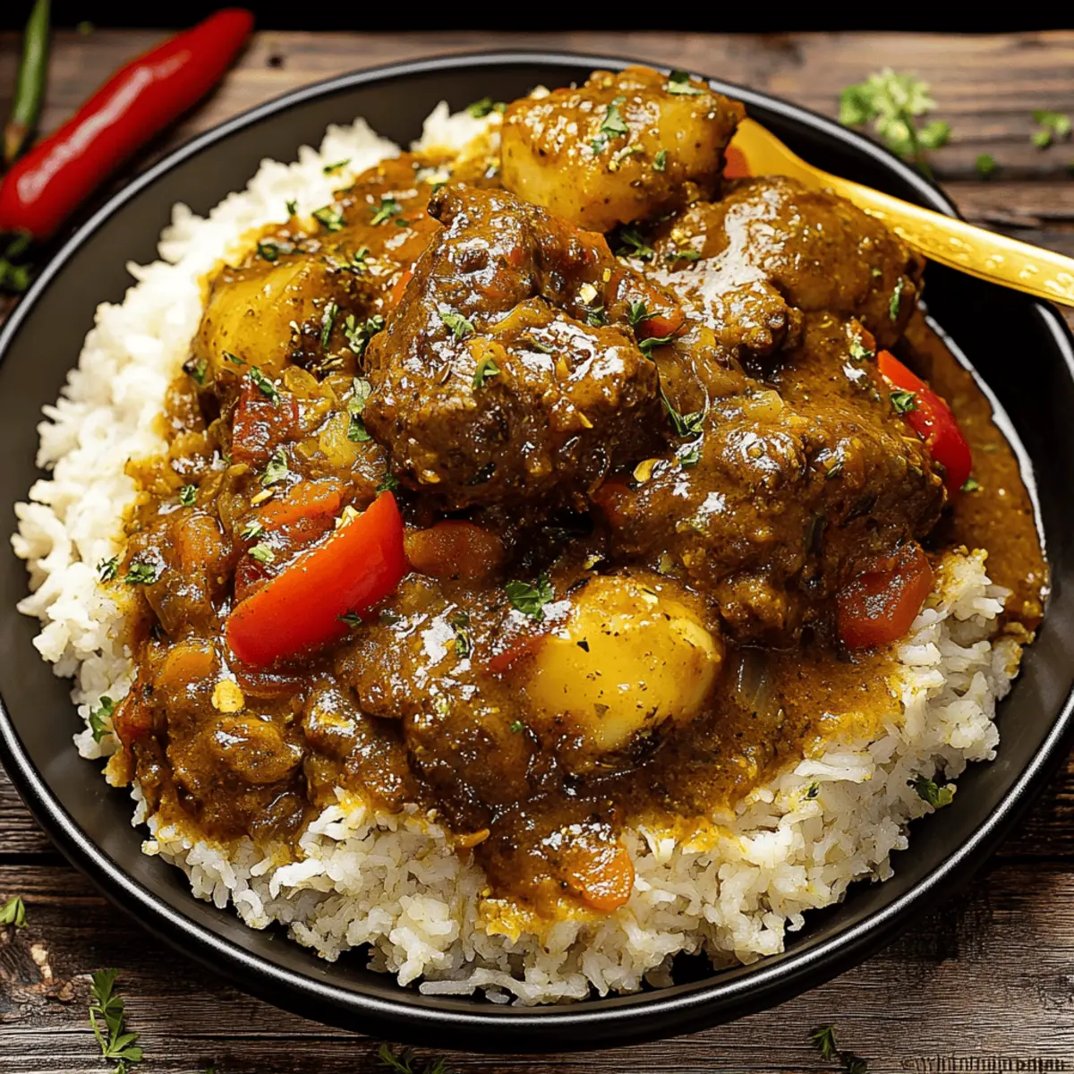 Authentic Jamaican Curry Chicken