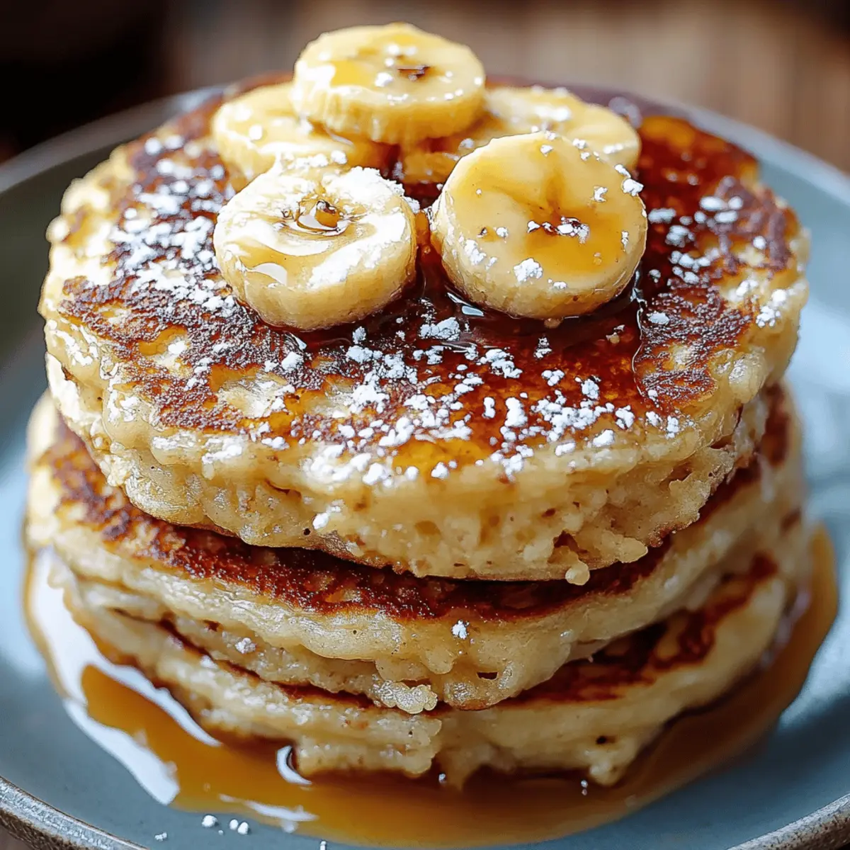 Fluffy Banana Pancakes