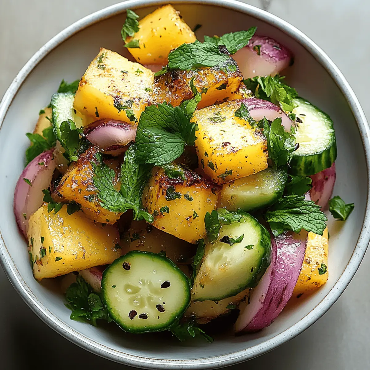 Pineapple Cucumber Salad