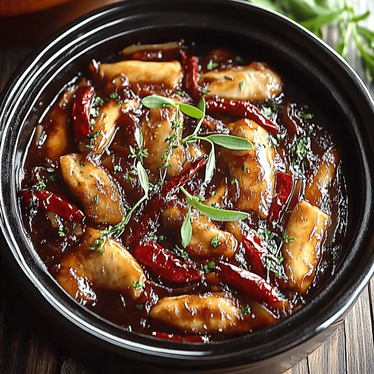 Crock Pot Bourbon Chicken