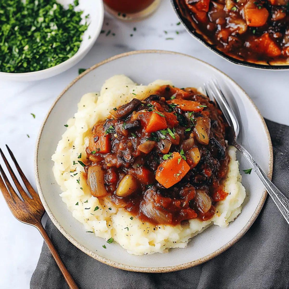 Vegan Mushroom Bourguignon