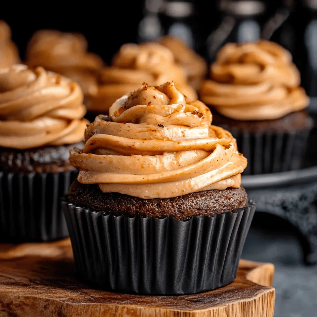 Chocolate Pumpkin Cupcakes