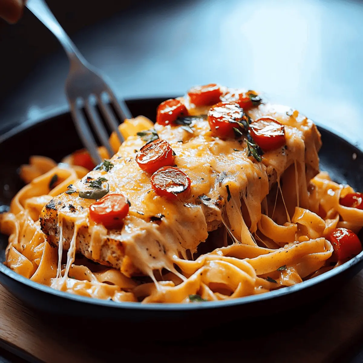 Fettuccine Salmon with Cherry Tomatoes