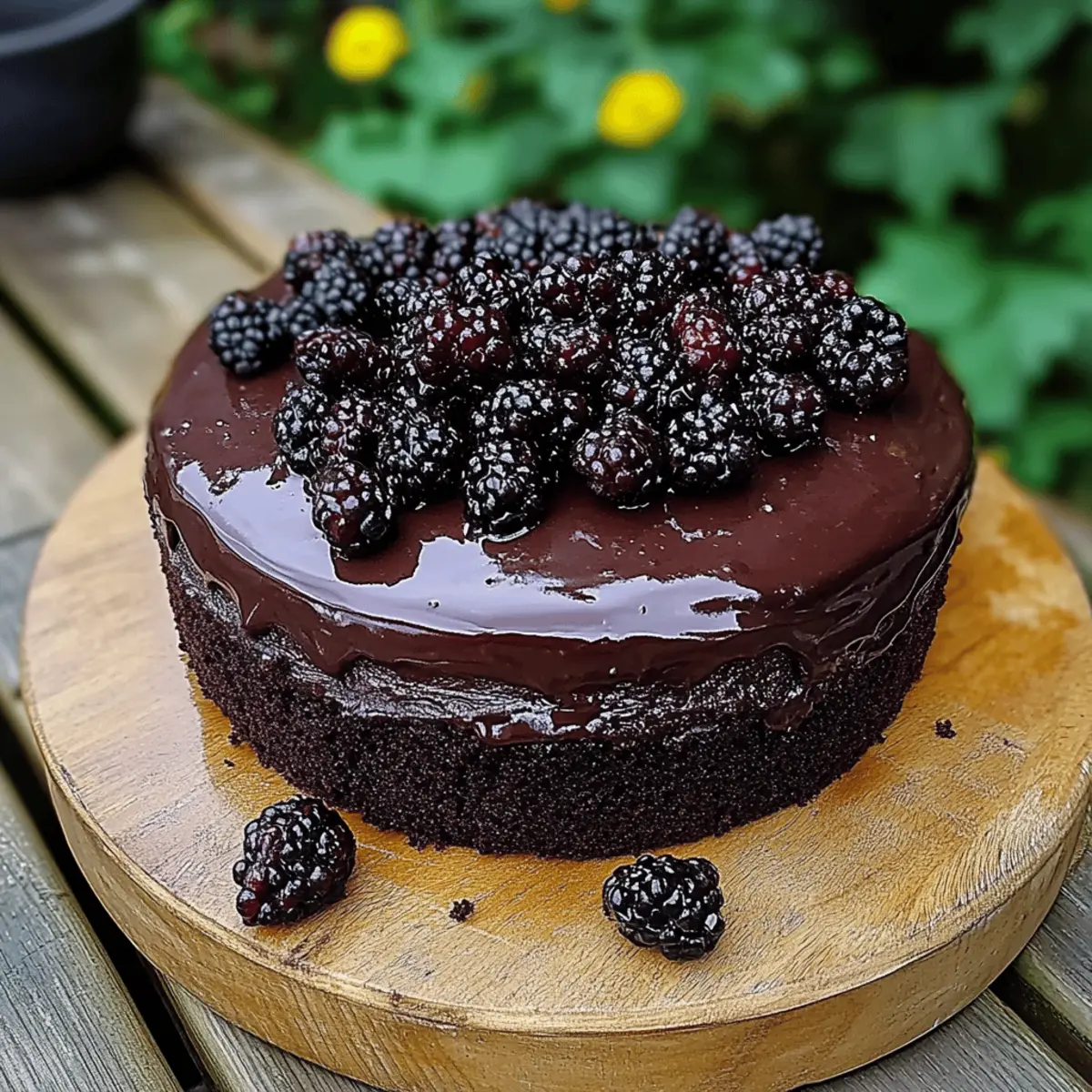 Blackberry Velvet Gothic Cake