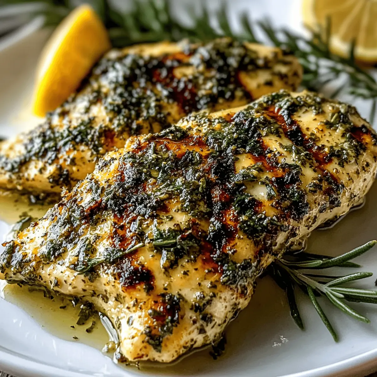 Mediterranean Herb Crusted Grilled Chicken
