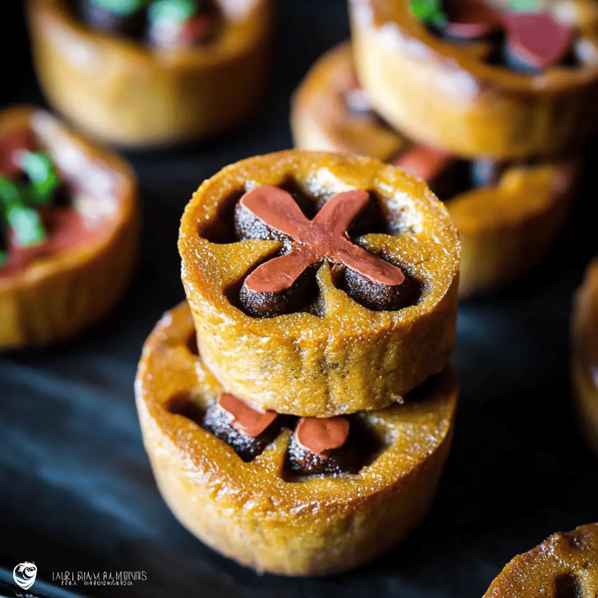 Mini Pumpkin Cheesecake Jack-O’-Lanterns