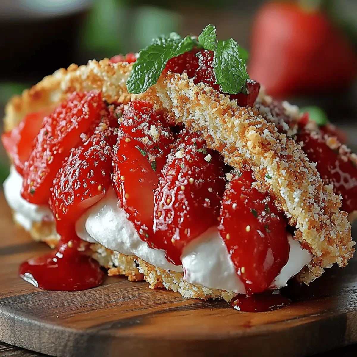 Strawberry Crunch Cheesecake Tacos