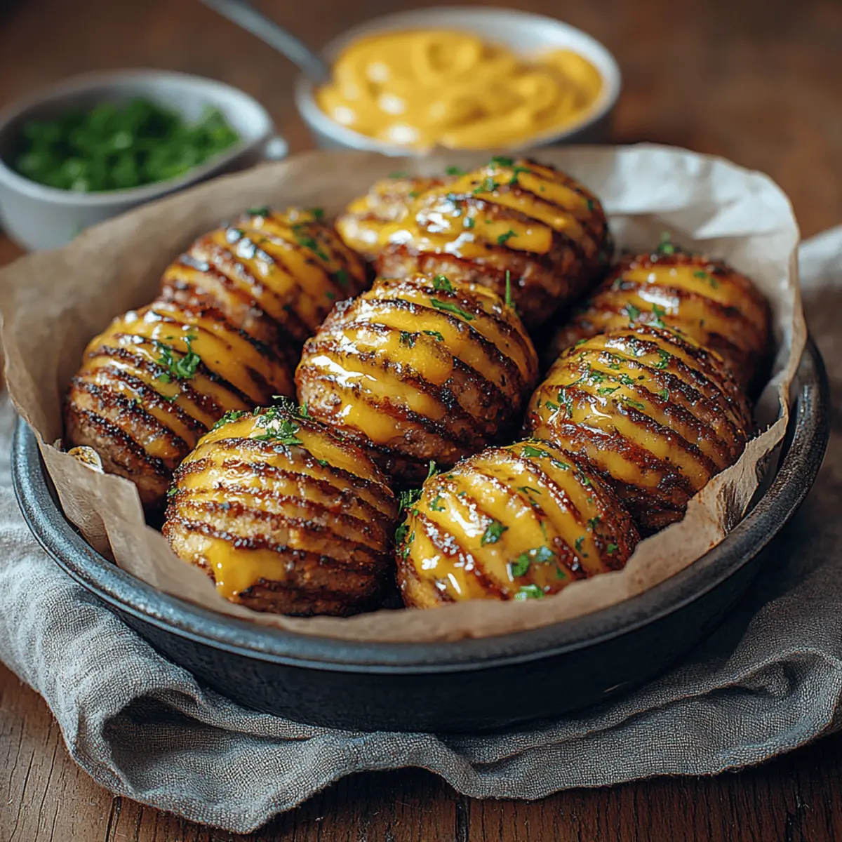 Oven-Baked Mini Hasselback Potatoes with Vegan Cajun Mayo