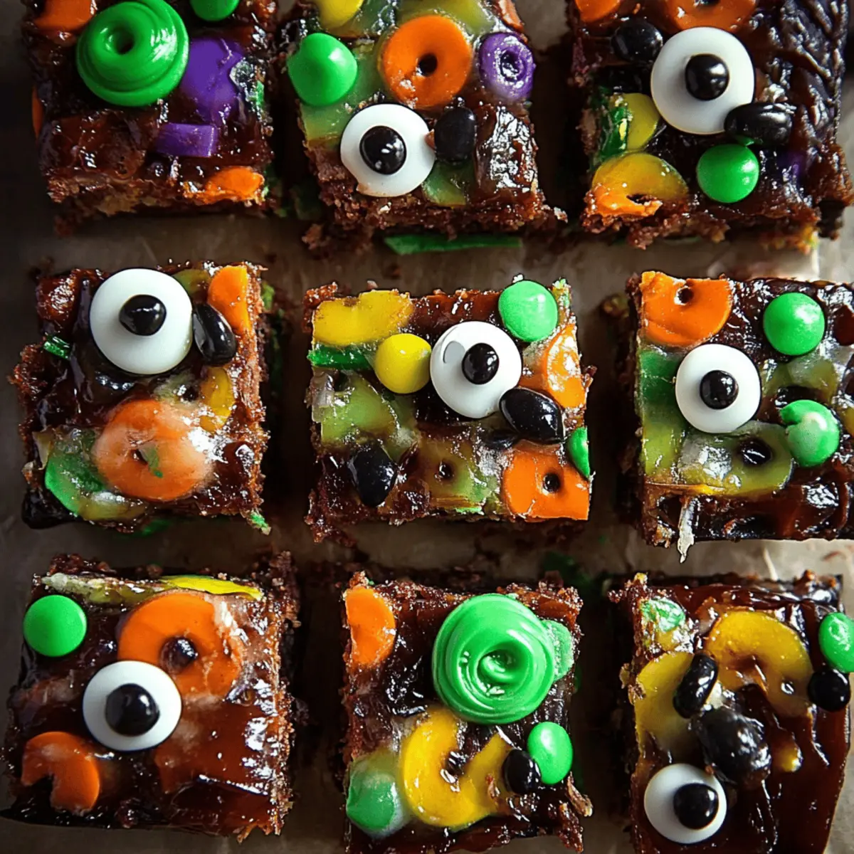 Halloween Rocky Road Slices