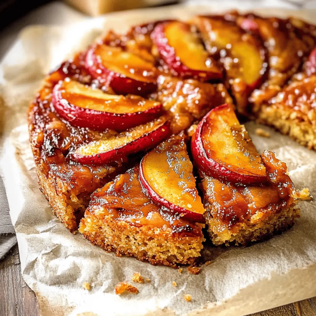 Bourbon Peach Upside Down Cake