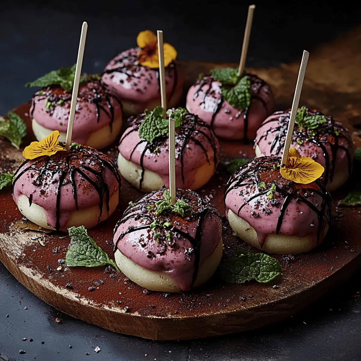 Forbidden Forest Blackberry Cheesecake Pops