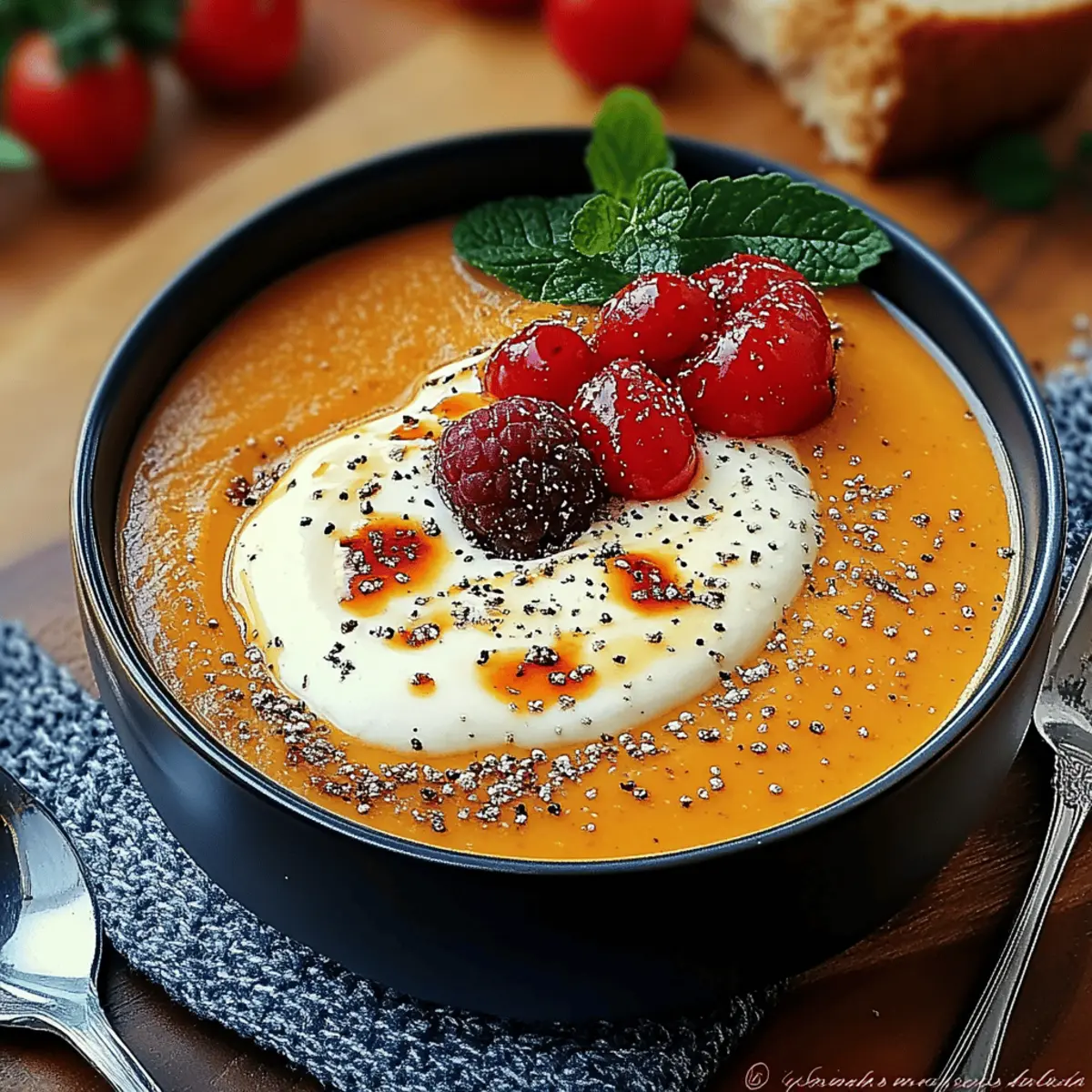 Creamy Roasted Garlic Tomato Soup