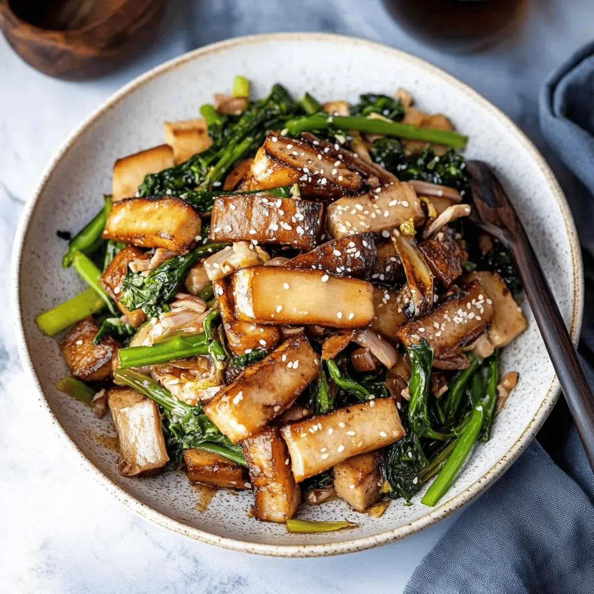 Tofu and Mushroom Stir Fry