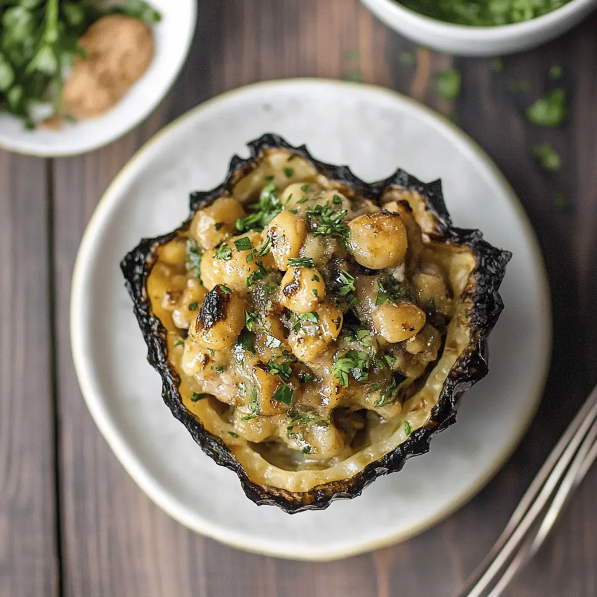 Curried Chickpea Stuffed Acorn Squash