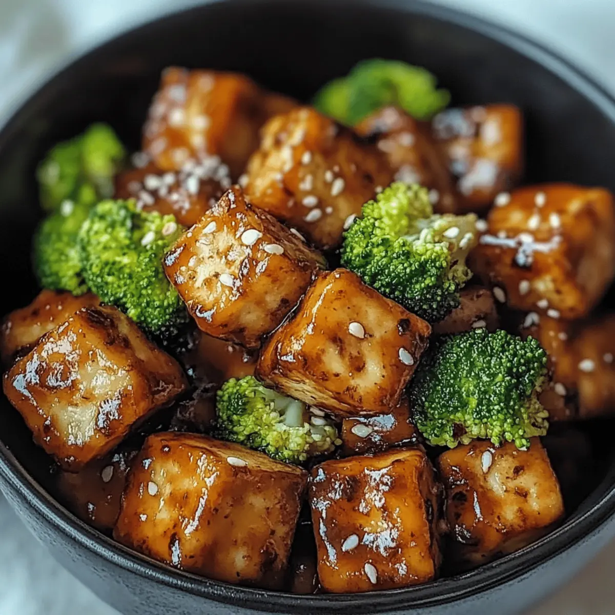 Crispy Honey Garlic Tofu