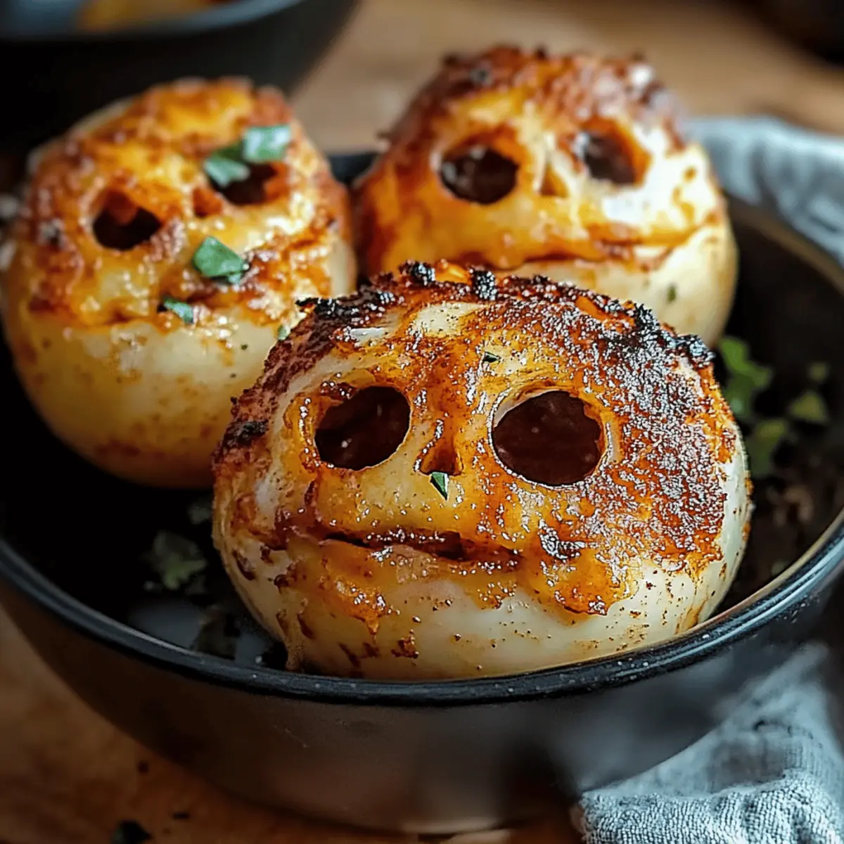 Spooky Skull Potatoes