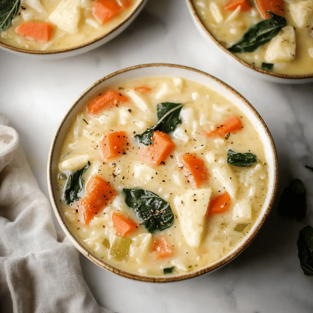 Creamy Turkey Orzo Soup