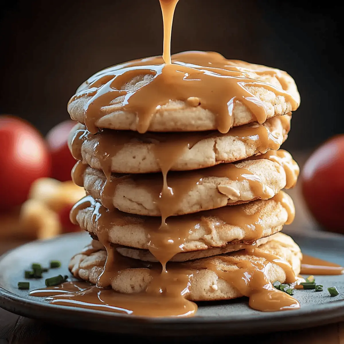 Caramel-Drizzled Apple Cinnamon Cookies
