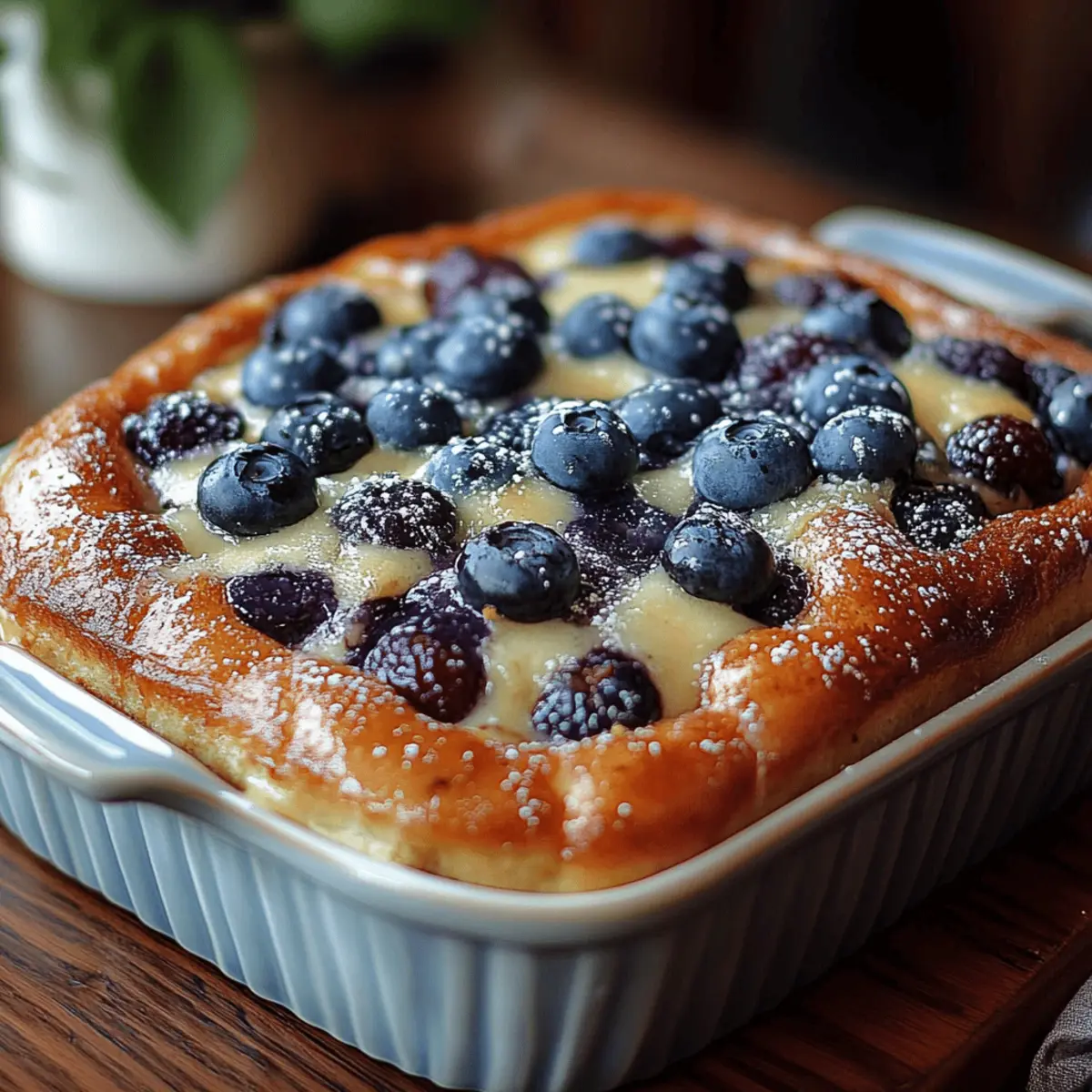 Blueberry Buttermilk Pancake Casserole
