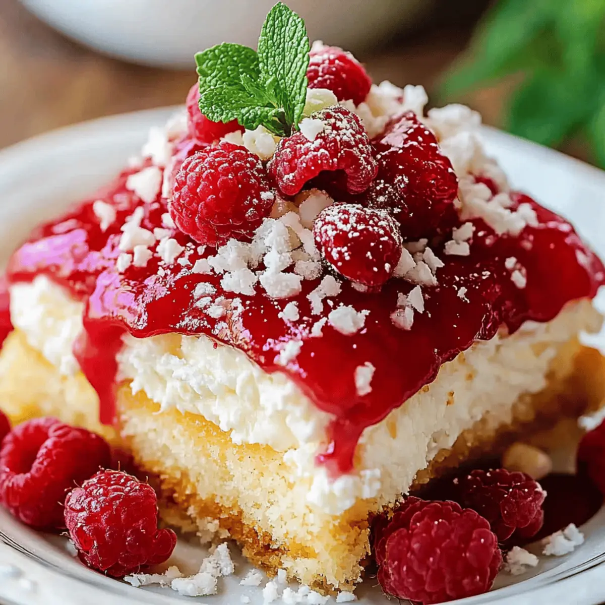 Raspberry Zinger Poke Cake