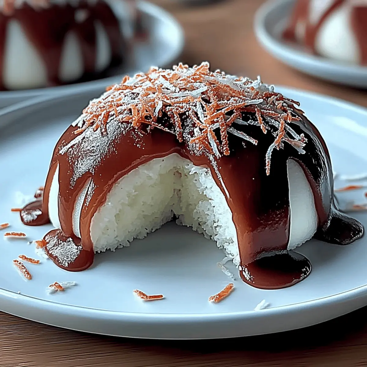 Coconut Chocolate Dome