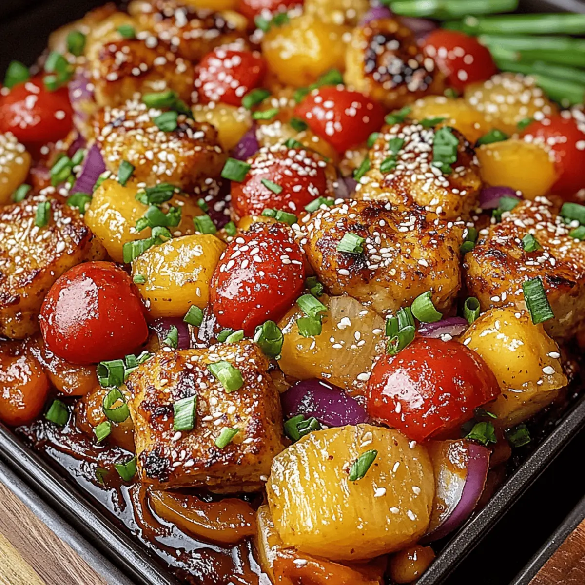 Sheet Pan Teriyaki Chicken and Pineapple