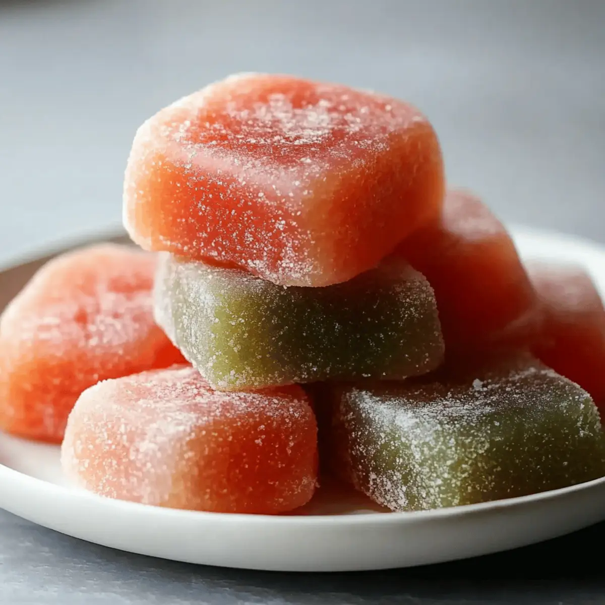 Watermelon Mochi
