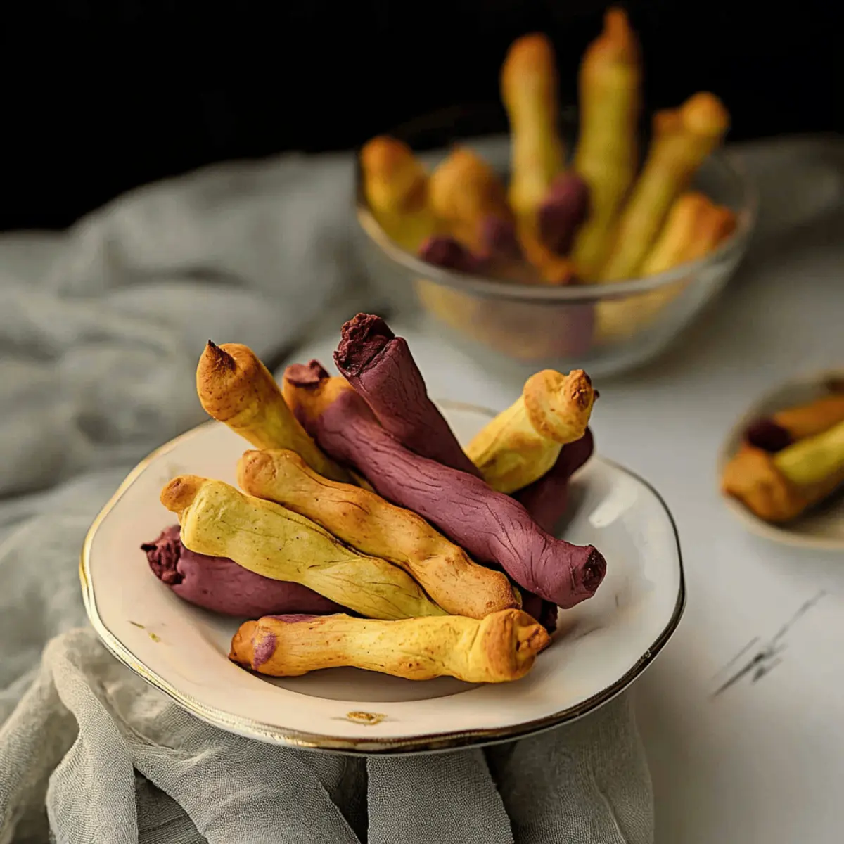 Creepy Witch Finger Cookies