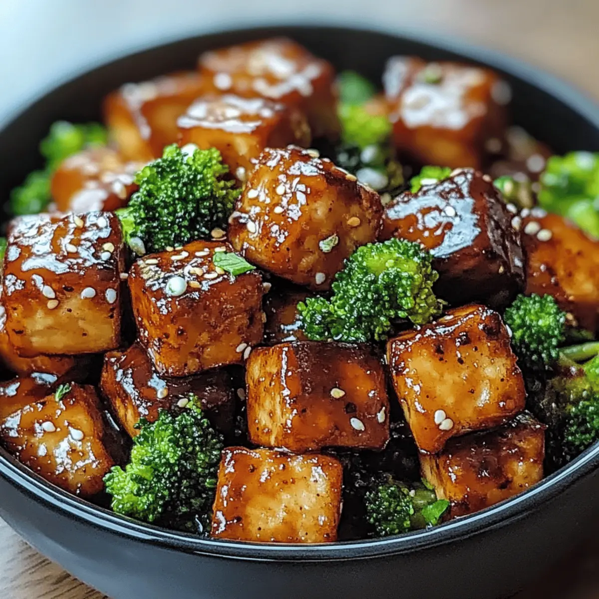 Crispy Honey Garlic Tofu