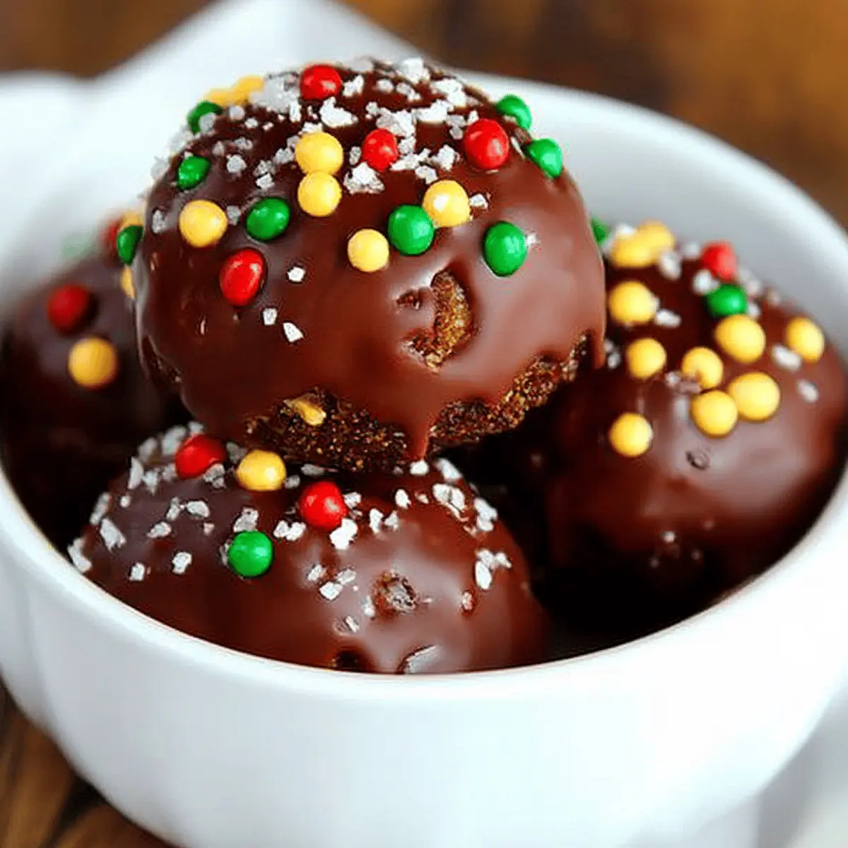 No Bake Holiday Oreo Truffles