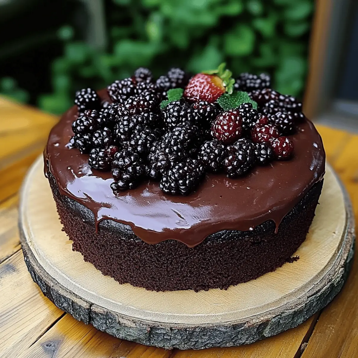 Blackberry Velvet Gothic Cake