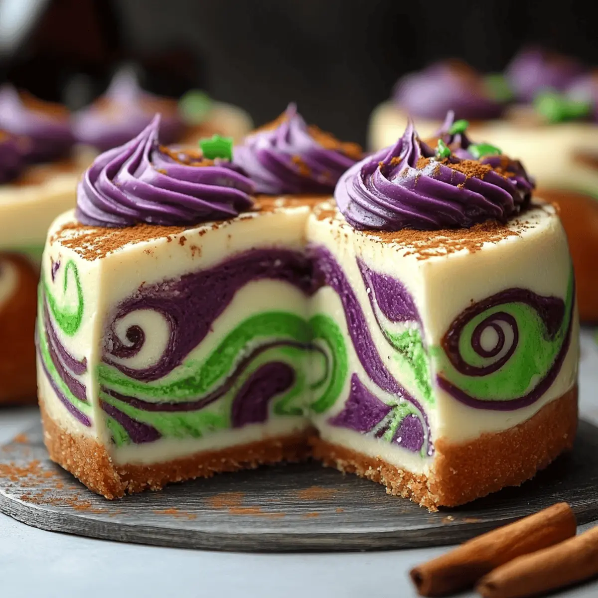 Polyjuice Potion Swirl Cheesecake