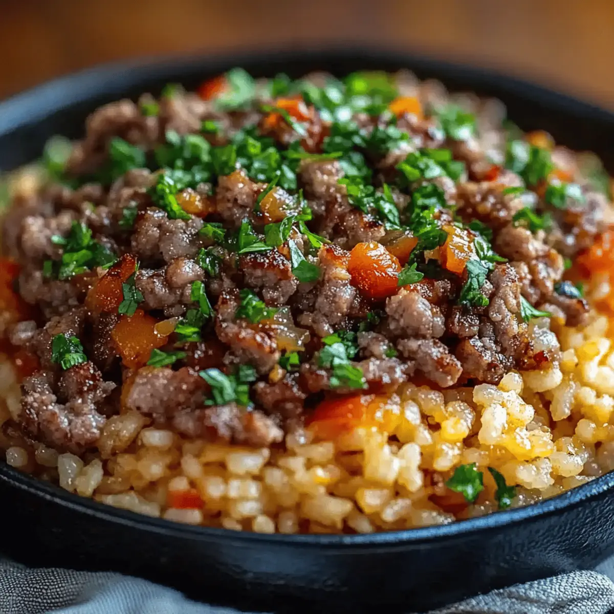 Dirty Rice with Ground Beef
