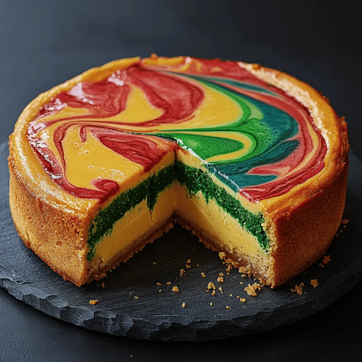 Hogwarts Houses Butterbeer Swirl Cheesecake