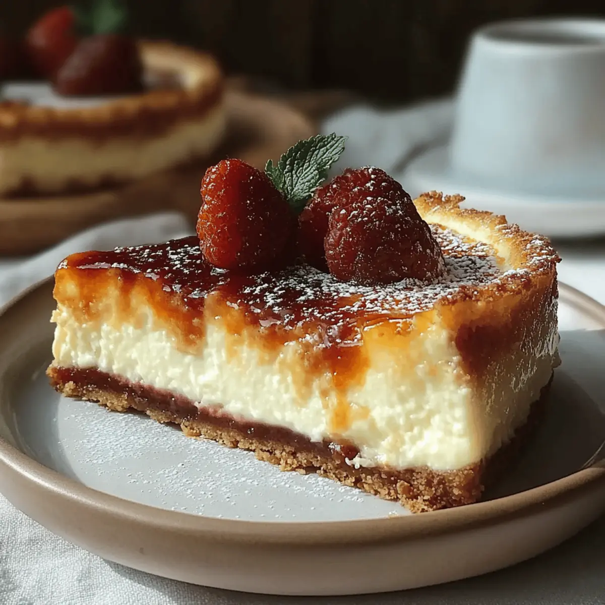 Crème Brûlée Cheesecake