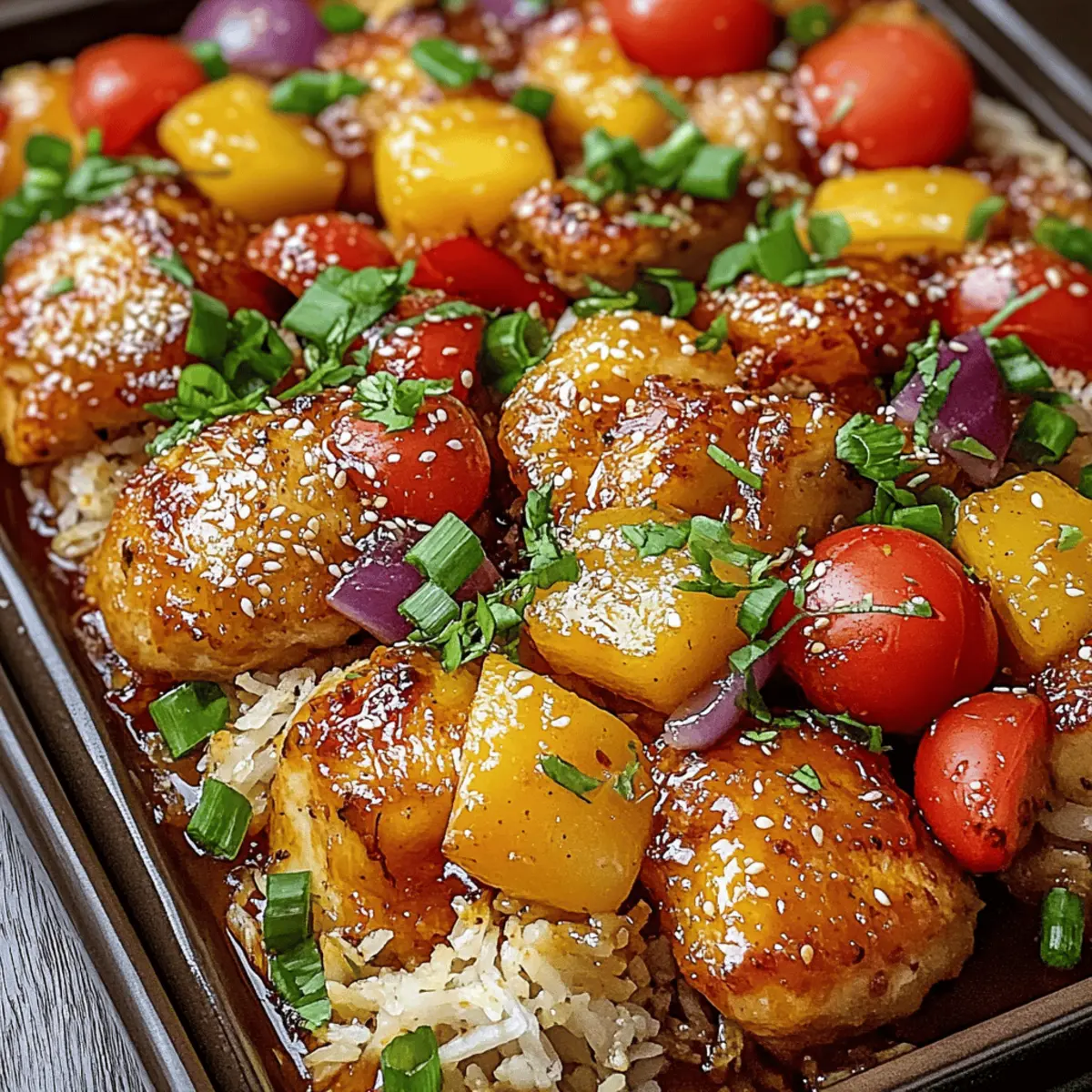 Sheet Pan Teriyaki Chicken and Pineapple