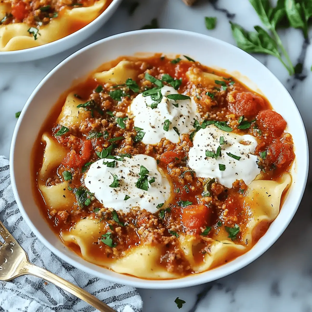 Slow Cooker Lasagna Soup