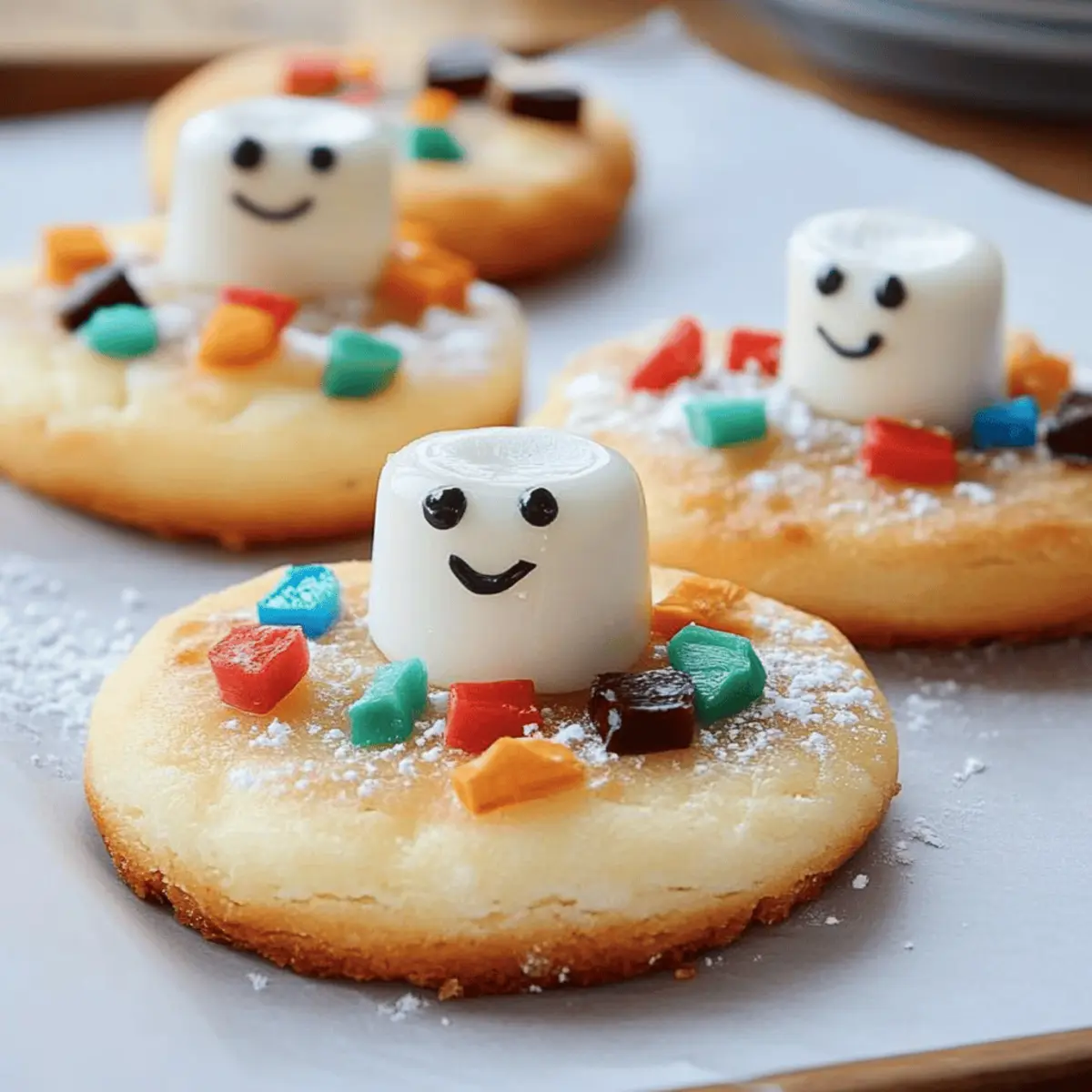 Melted Snowman Cookies
