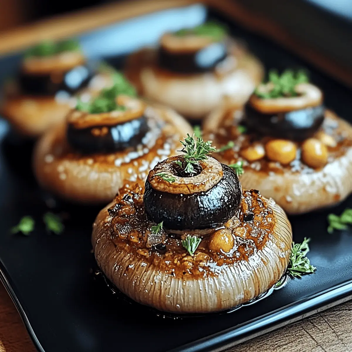 Stuffed Mushroom Eyeballs