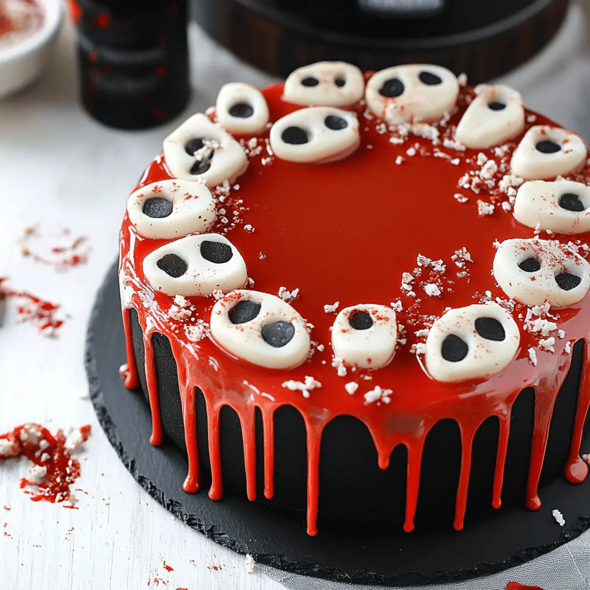 Spooky Halloween Marble Cake
